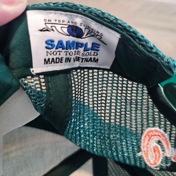 Miami Hurricanes Snap Back Hat Cap Sebastian the Ibis NCAA Large Print Trucker - Picture 8 of 8